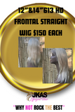 180% Density 1B (Natural Color)/ 613 (Platinum Blonde) Lace Frontal Wigs 12"-28"