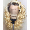 180% Density 1B (Natural Color)/ 613 (Platinum Blonde) Lace Frontal Wigs 12"-28" - JKAs Effulgent Hair LLC