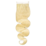 613 Blonde| Straight| Body Wave| 4x4 | 100% UNPROCESSED HUMAN HAIR BLEACHED KNOT LACE CLOSURES - JKAs Effulgent Hair