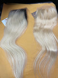 Ombre 1B/Platinum Blonde Lace Closure |Straight |Body-Wave| 100% UNPROCESSED HUMAN HAIR HD LACE CLOSURES - JKAs Effulgent Hair